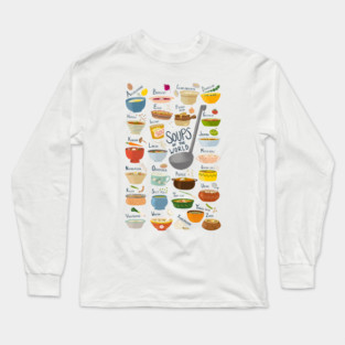 Soups of the World A-Z Long Sleeve T-Shirt
