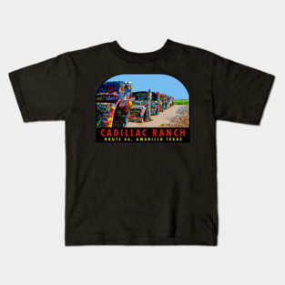 Cadillac Ranch Texas Vintage Kids T-Shirt