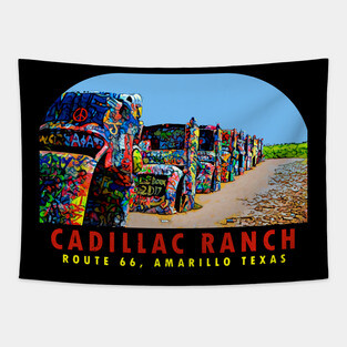 Cadillac Ranch Texas Vintage Tapestry
