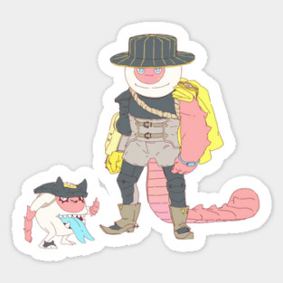 Croc & Baby brother Sticker