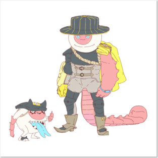 Croc & Baby brother Posters and Art