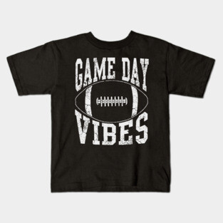 Game Day Vibes Football Retro Fade Kids T-Shirt