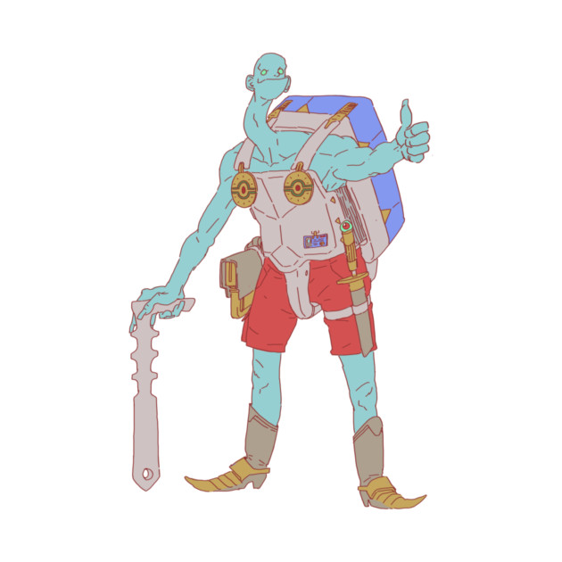 Galactic traveler by Luc de Haan