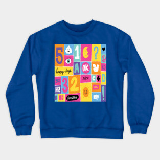 alphabet Crewneck Sweatshirt