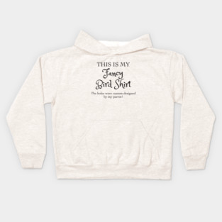 Fancy Bird Shirt Kids Hoodie