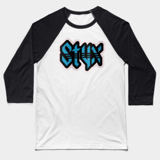 Styx Font Baseball T-Shirt
