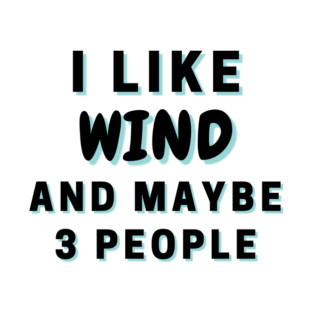 I Like Wind And Maybe 3 People T-Shirt