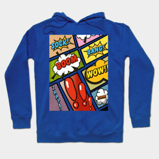 cartoon comic book Hoodie