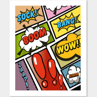 cartoon comic book Posters and Art