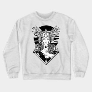 Valkyrie Illustration Crewneck Sweatshirt
