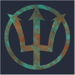 Percy Jackson Poseidon Trident Posters and Art