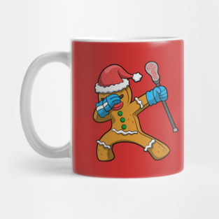 Lacrosse LAX Gingerbread Man Team Player Coach Mug