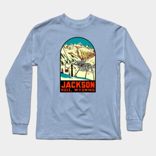 Jackson Hole Wyoming Vintage Long Sleeve T-Shirt