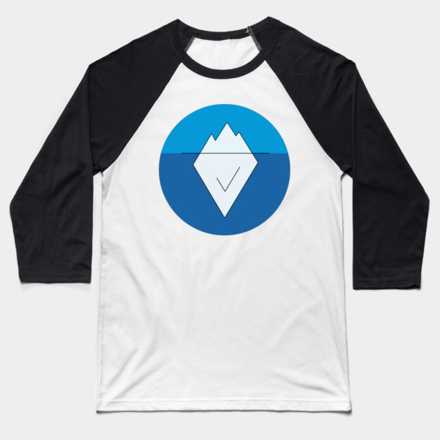 Iceberg Blue Baseball T-Shirt by Youre Wrong About