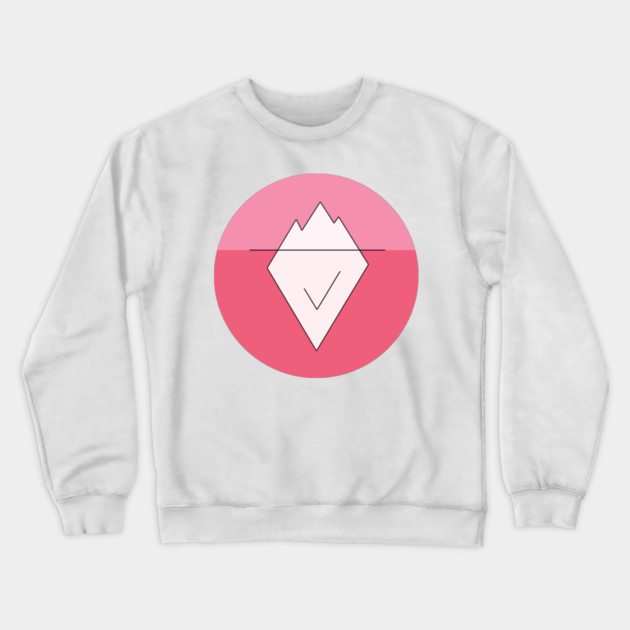 Iceberg Pink Crewneck Sweatshirt by Youre Wrong About