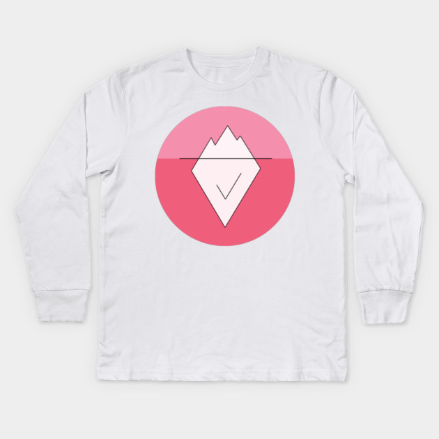 Iceberg Pink Kids Long Sleeve T-Shirt by Youre Wrong About