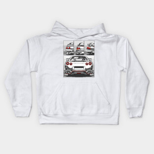 Generation of Nissan GTR Series Kids Hoodie