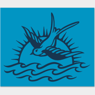 Sparrow Tattoo Posters and Art