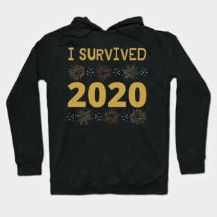 I Survived 2020 Sarcastic Positive Funny New Years Eve Hoodie