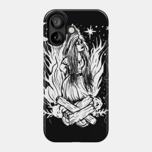 Salem Witch Trials Burning Witchcraft Occult Goth Pagan Phone Case