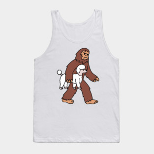 Bigfoot Grabbing Poodle Tank Top