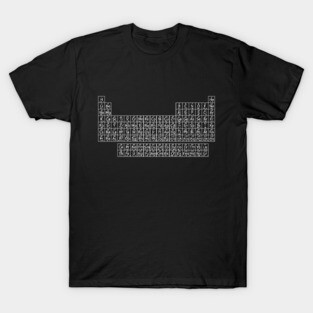Periodic Table of Elements (invert) T-Shirt