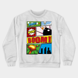 Cartoon comic book Crewneck Sweatshirt