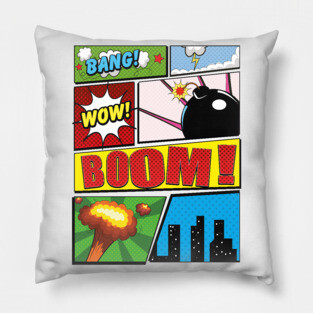 Cartoon comic book Pillow