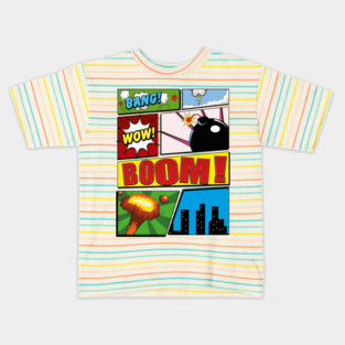 Cartoon comic book Kids T-Shirt