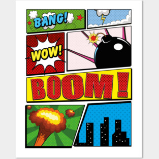 Cartoon comic book Posters and Art