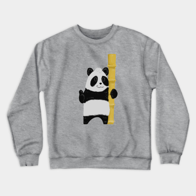 PANDA AND BAMBOO Crewneck Sweatshirt by droidmonkey