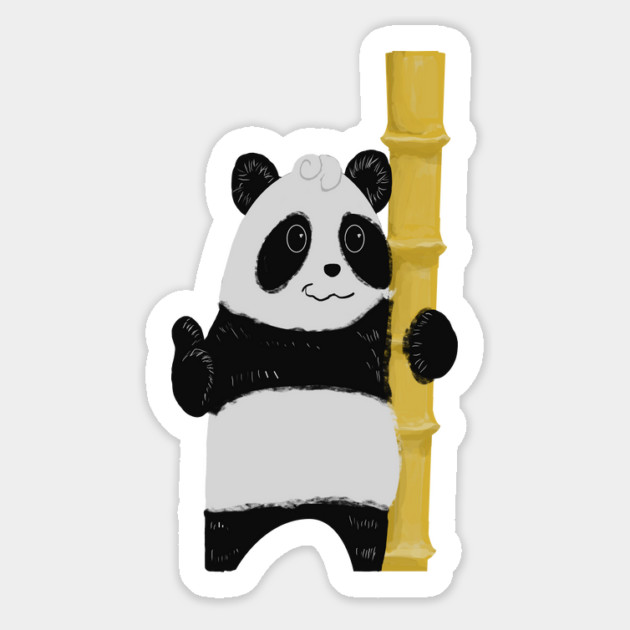 PANDA AND BAMBOO Magnet by droidmonkey