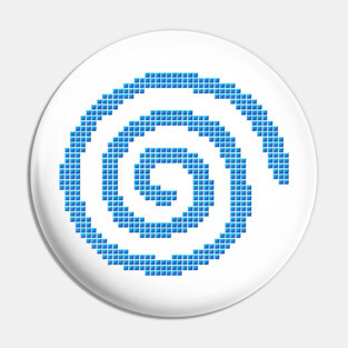 Dreamcast Pixel Cubes - blue Pin