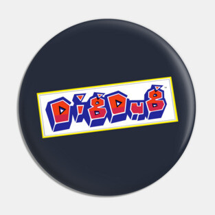 Dig Dug Logo Pin