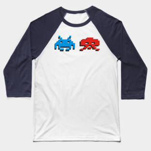 Space Invaders Baseball T-Shirt