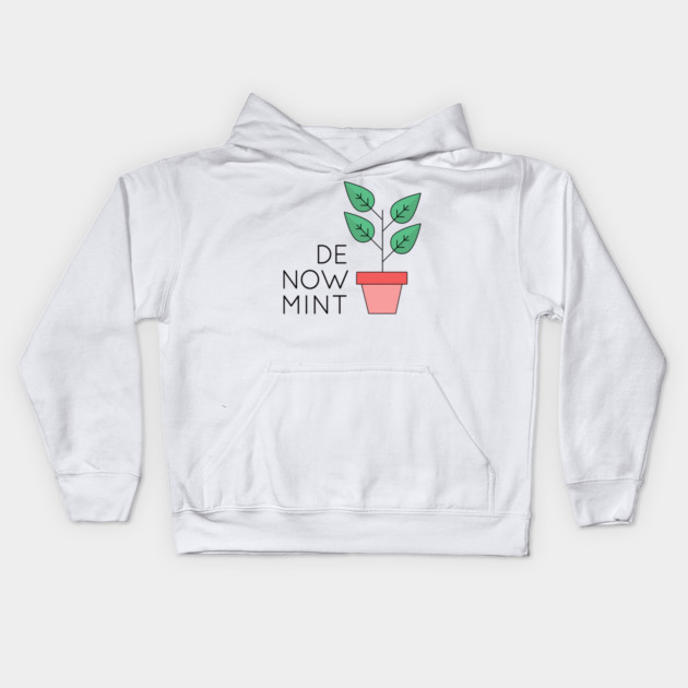 De Now Mint Kids Hoodie by Youre Wrong About
