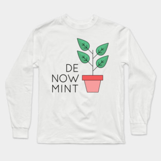 De Now Mint Long Sleeve T-Shirt