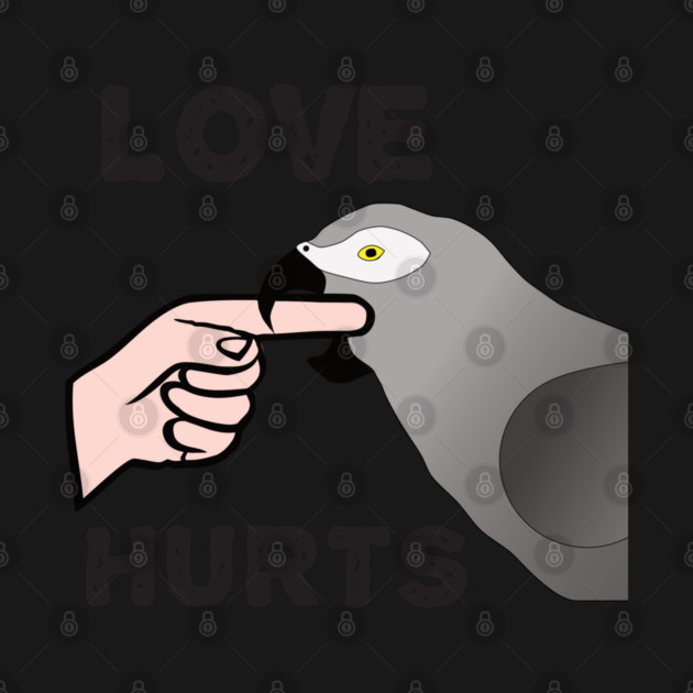 Love Hurts - African Grey Parrot by Einstein Parrot