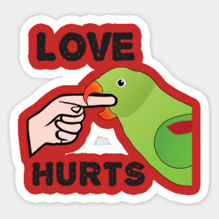 Love Hurts - Alexandrine Parakeet Female Magnet