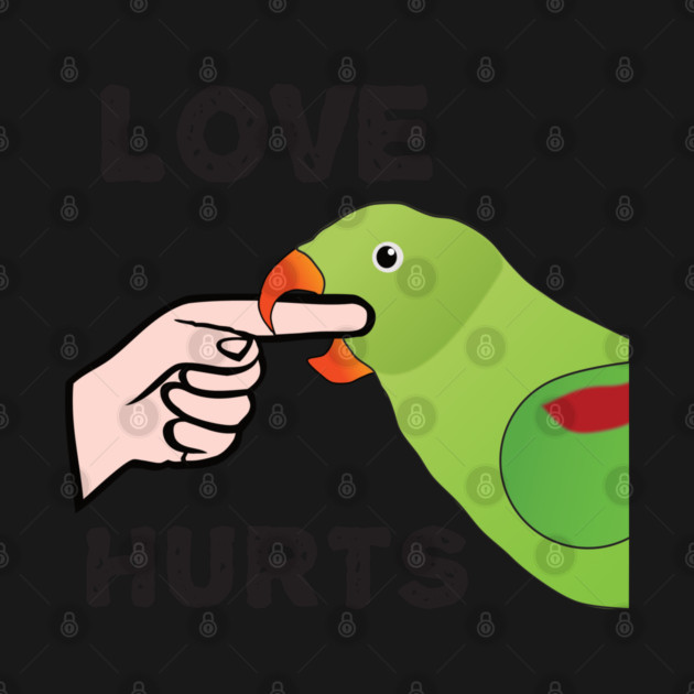 Love Hurts - Alexandrine Parakeet Female by Einstein Parrot
