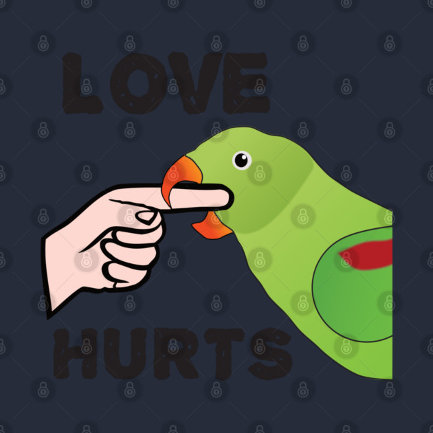 Love Hurts - Alexandrine Parakeet Female by Einstein Parrot