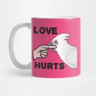 Love Hurts - Bare Eyed Cockatoo Parrot Mug