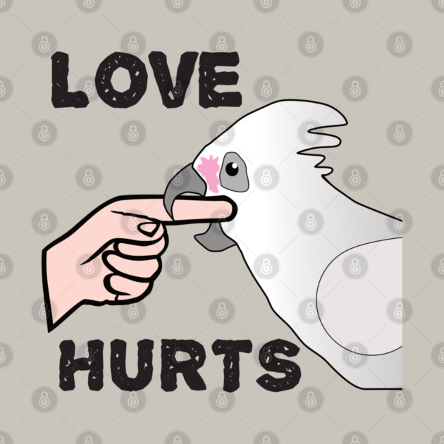 Love Hurts - Bare Eyed Cockatoo Parrot by Einstein Parrot