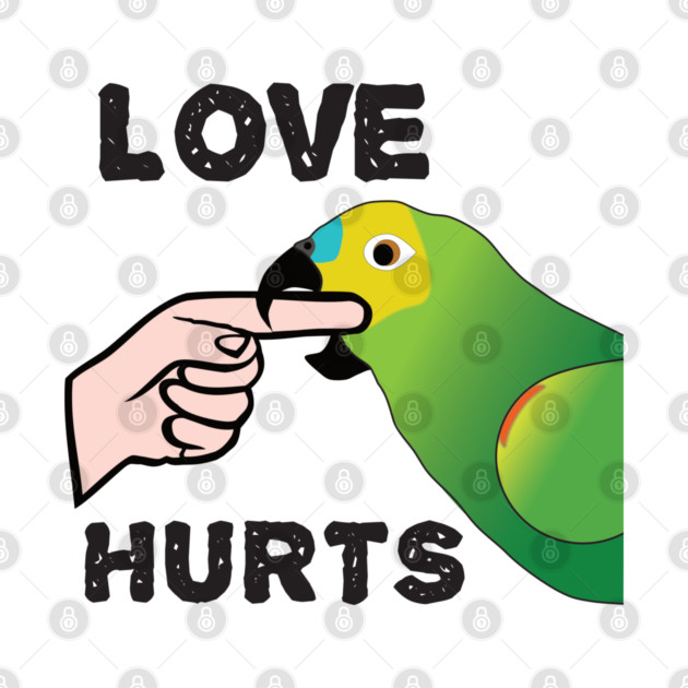 Love Hurts - Blue Front Amazon Parrot by Einstein Parrot