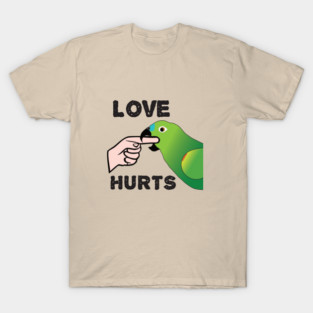 Love Hurts - Blue Front Amazon Parrot Ver.2 T-Shirt