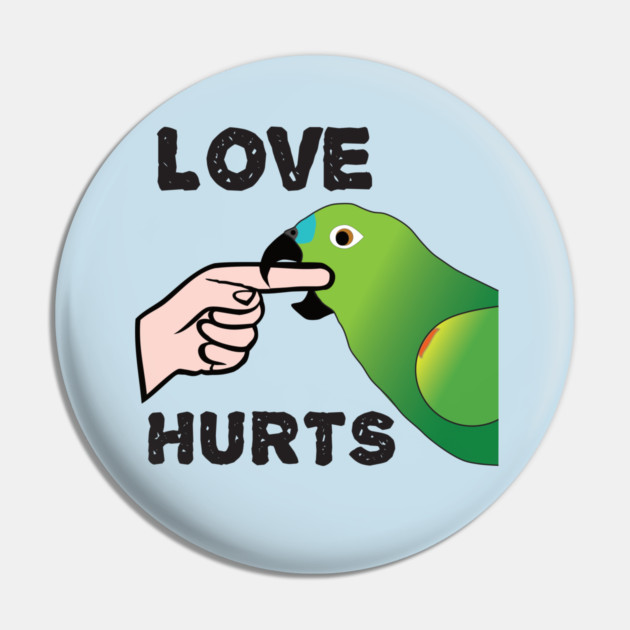 Love Hurts - Blue Front Amazon Parrot Ver.2 Pin by Einstein Parrot