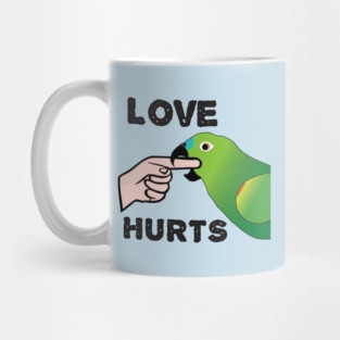 Love Hurts - Blue Front Amazon Parrot Ver.2 Mug