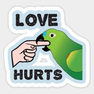 Love Hurts - Blue Front Amazon Parrot Ver.2 Magnet