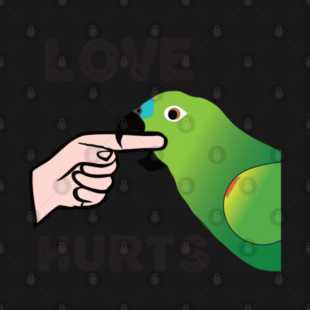 Love Hurts - Blue Front Amazon Parrot Ver.2 by Einstein Parrot