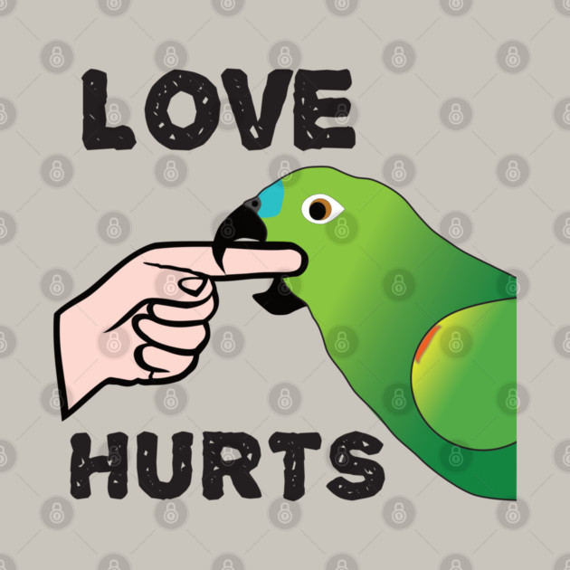 Love Hurts - Blue Front Amazon Parrot Ver.2 by Einstein Parrot